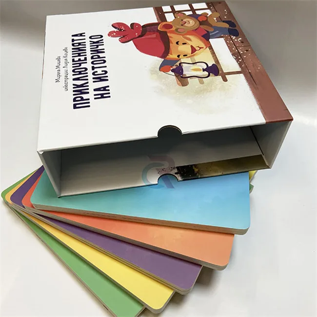 Cetakan Buku Papan Set Kotak Dengan Slipcase